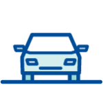 icono de coche azul